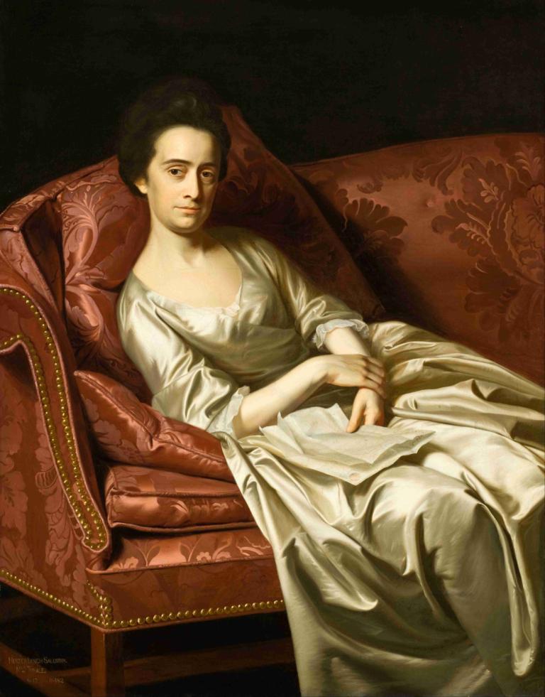 Portrait Of A Lady,Portret dame,John Singleton Copley,Oljna slika,Oljna slika, likovna parodija, realističen