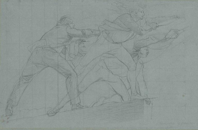 Study for 'The Defeat of the Floating Batteries at Gibraltar'