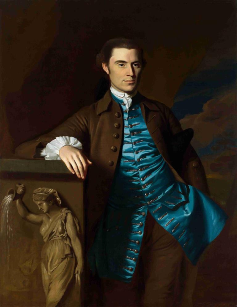 Thaddeus Burr,Tadeáš Burr,John Singleton Copley,Olejomalba,Olejomalba, parodie na výtvarné umění