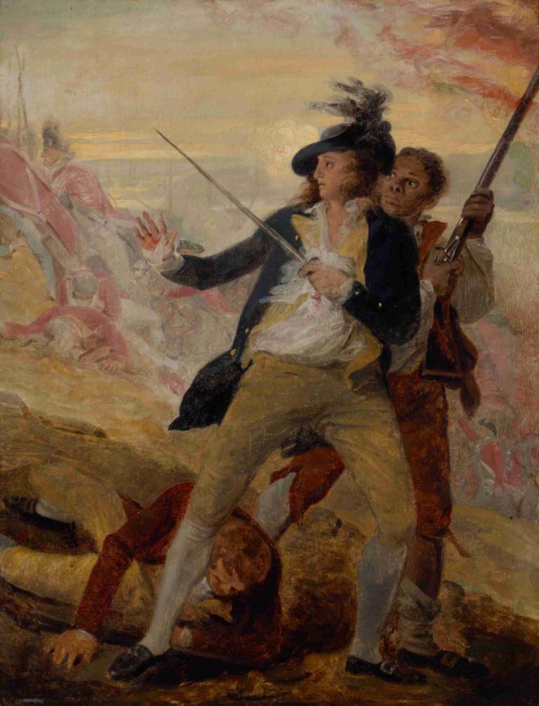 Lieutenant Thomas Grosvenor and Servant,Υπολοχαγός Thomas Grosvenor και υπηρέτης,John Trumbull,Ελαιογραφία