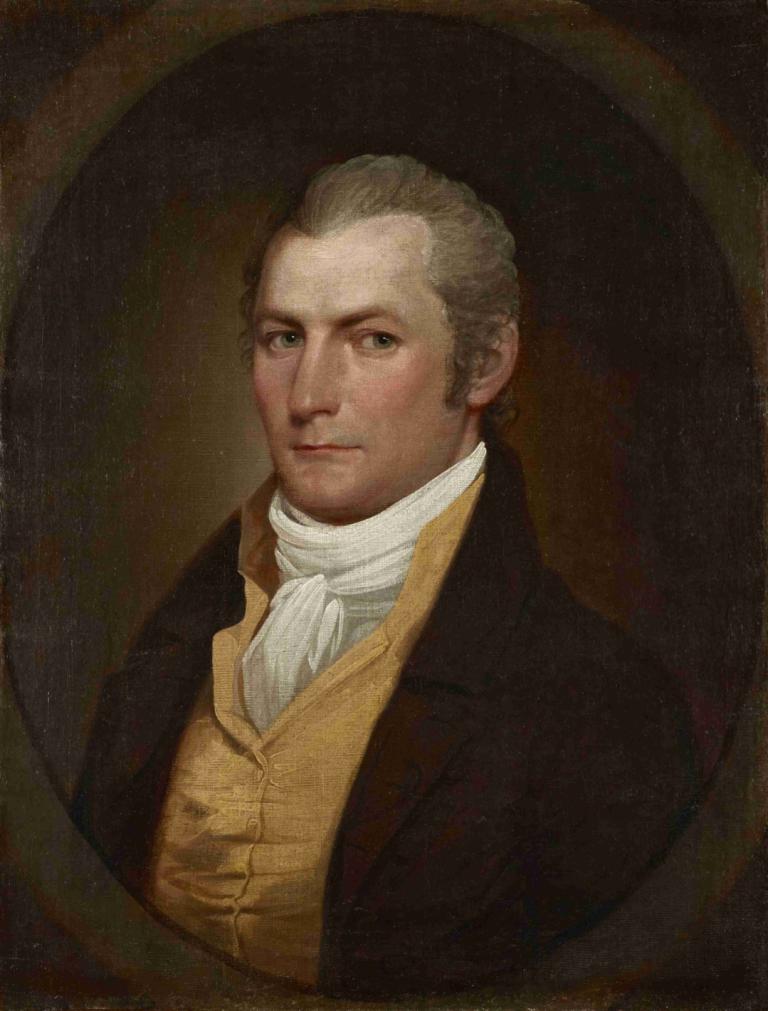 Portrait of a Man,Potret Seorang Pria,John Trumbull,Lukisan cat minyak,Lukisan cat minyak, solo