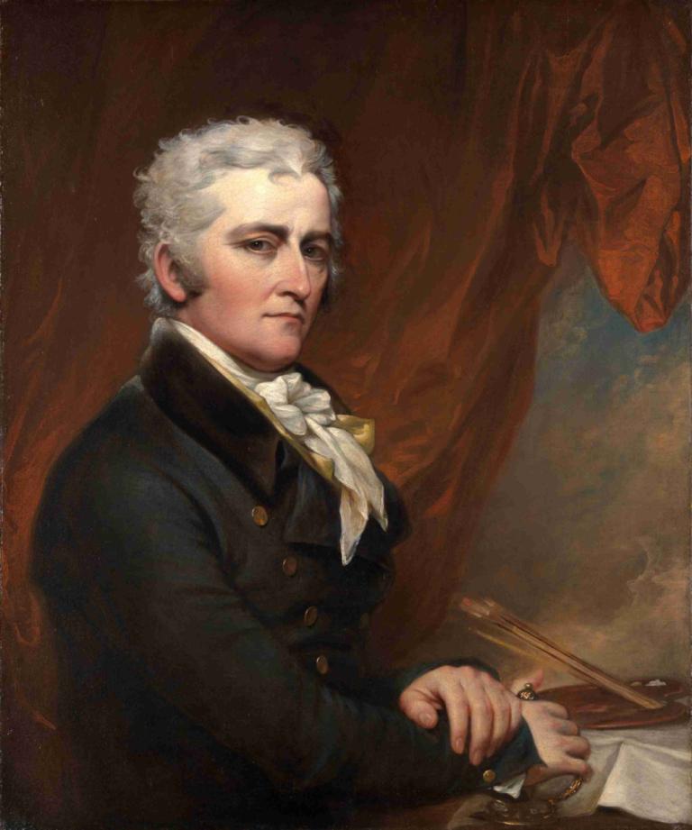 Self-Portrait,Selvportrett,John Trumbull,Oljemaleri,Oljemaleri, 1 gutt, kunstparodi, mannlig fokus, solo