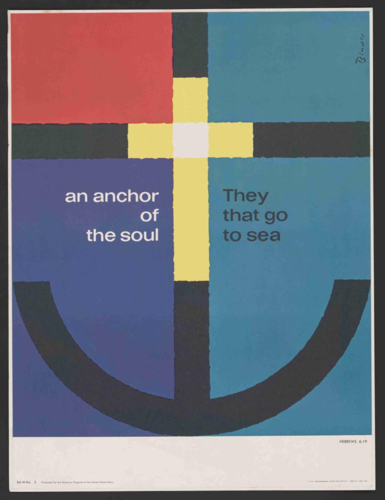 An anchor of the soul,Joseph Binder,Illustration,Illustration, english text, no humans, border, text focus