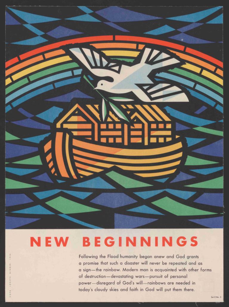 New beginnings,Joseph Binder,Illustration,Illustration, english text, no humans, pokemon (creature), rainbow