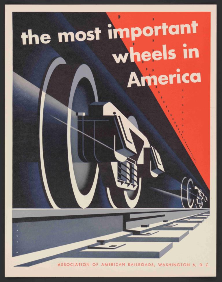 The most important wheels in America,De viktigaste hjulen i Amerika,Joseph Binder,Illustration,Illustration