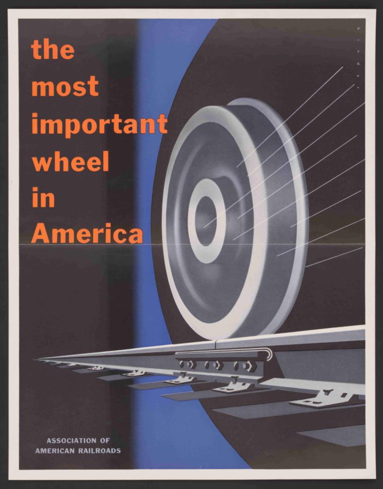 The most important wheels in America.,De viktigaste hjulen i Amerika.,Joseph Binder,Illustration,Illustration