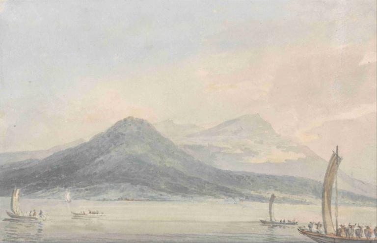 From the Isola Borromena, Lago Maggiore,Joseph Mallord William Turner,Pittura ad olio,Pittura ad olio