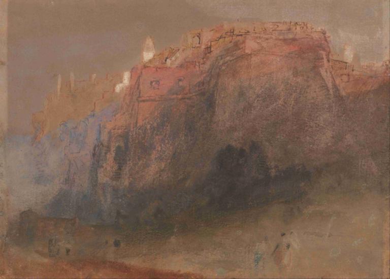 Luxembourg,卢森堡,Joseph Mallord William Turner,约瑟夫-马洛德-威廉-透纳,油画,油画, 没有人类, 户外, 军队, 风景, 地面车辆, 摩托车, 军车, 坦克