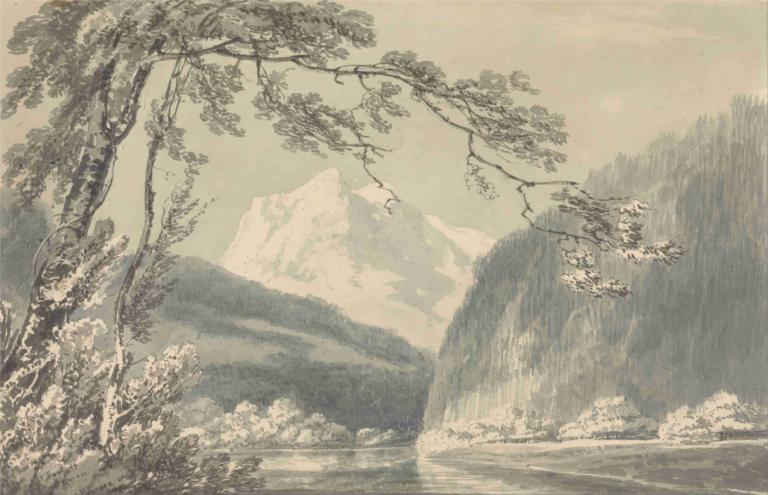 Near Grindelwald,V bližini Grindelwalda,Joseph Mallord William Turner,Oljna slika,Oljna slika, brez ljudi