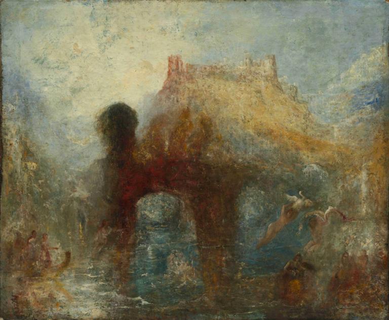 Queen Mab's Cave,Jeskyně královny Mab,Joseph Mallord William Turner,Olejomalba,Olejomalba