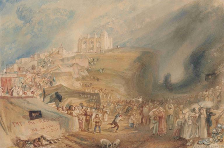 Saint Catherine's Hill, Guildford, Surrey,Joseph Mallord William Turner,Olejomalba,Olejomalba, více chlapců