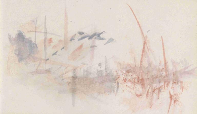 The Channel Sketchbook 43,頻道素描43,Joseph Mallord William Turner,威廉·特納,油畫,油畫, 獨奏, 抽象的