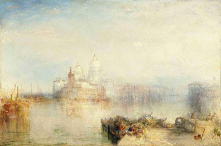 The Dogana and Santa Maria della Salute,Dogana和Santa Maria della敬禮,Joseph Mallord William Turner,威廉·特納,油畫,油畫