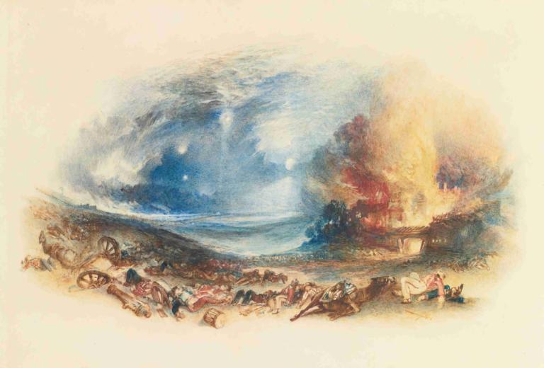 The Field Of Waterloo Seen From Hougoumont,Поле Ватерлоо, увиденное из Угумона,Joseph Mallord William Turner