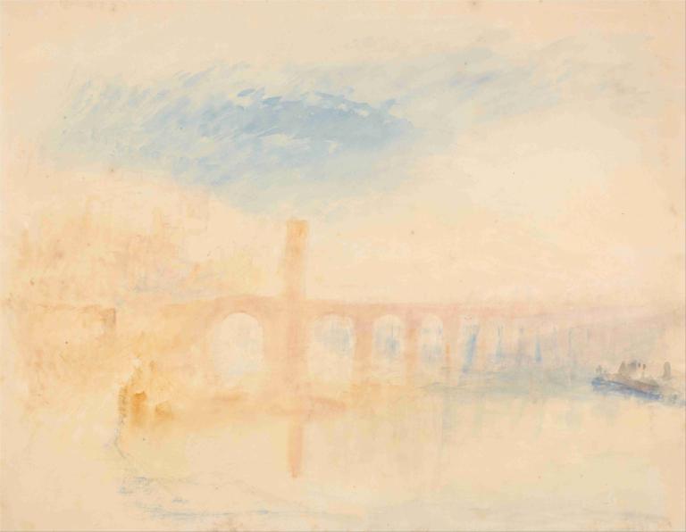 The Moselle Bridge, Coblenz,Мост через Мозель, Кобленц,Joseph Mallord William Turner