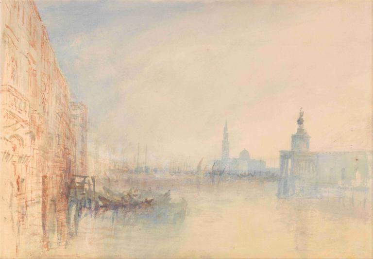 Venice, The Mouth of the Grand Canal,Venedig, udmundingen af ​​Canal Grande,Joseph Mallord William Turner