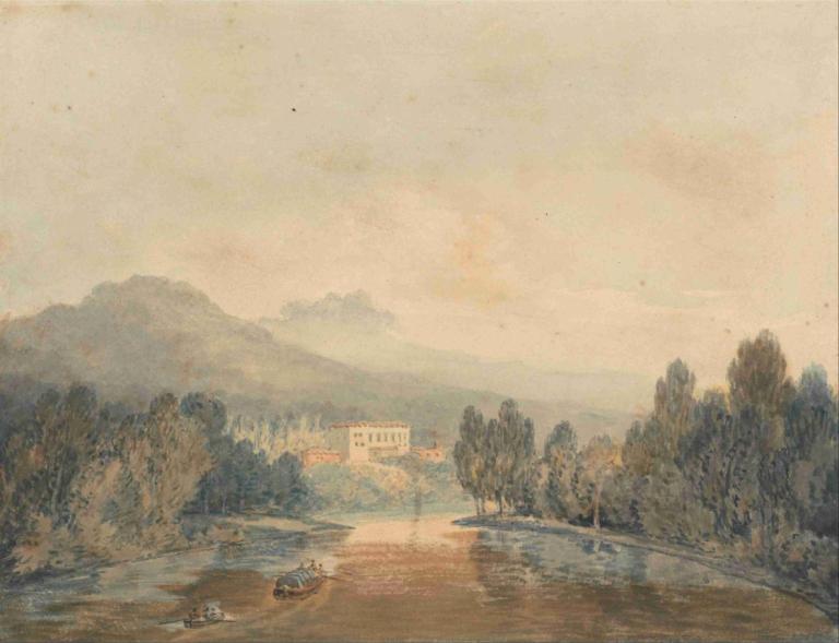 Villa Salviati on the Arno,Вилла Сальвиати на Арно,Joseph Mallord William Turner,Джозеф Мэллорд Уильям Тернер