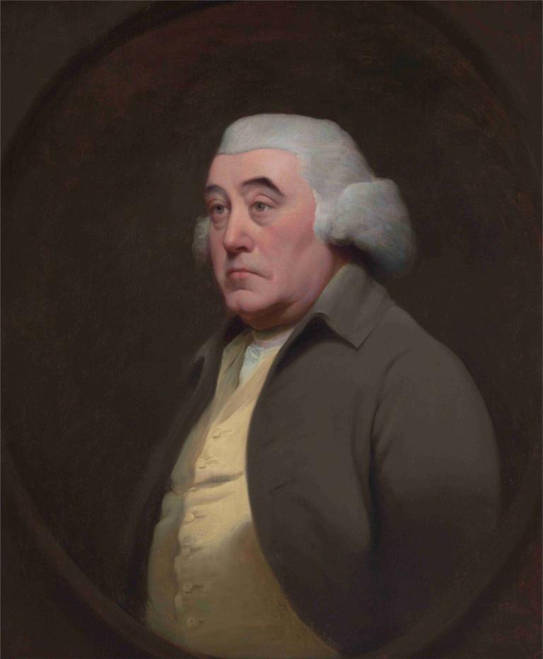 Dr. Richard Wright,Joseph Wright of Derby,Oil Painting,Oil Painting, solo, 1boy, male focus, old, realistic