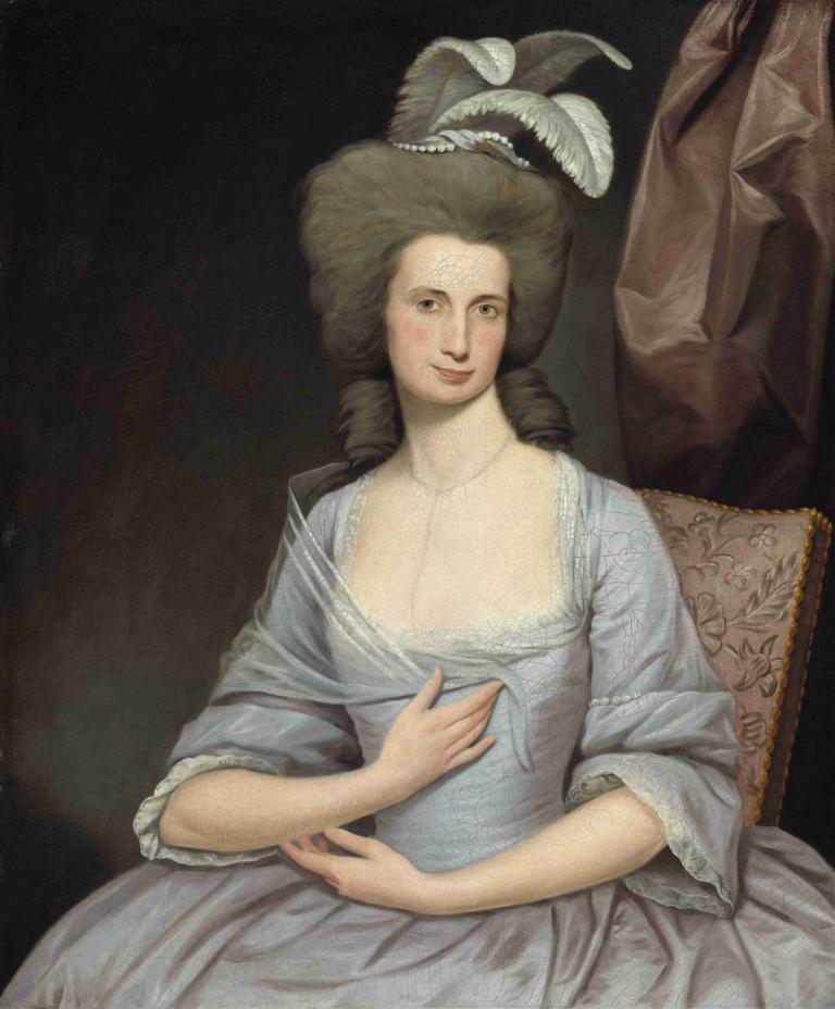 Elizabeth Stevens Carle,Joseph Wright of Derby,Joseph Wright från Derby,Oljemålning,Oljemålning, 1 tjej