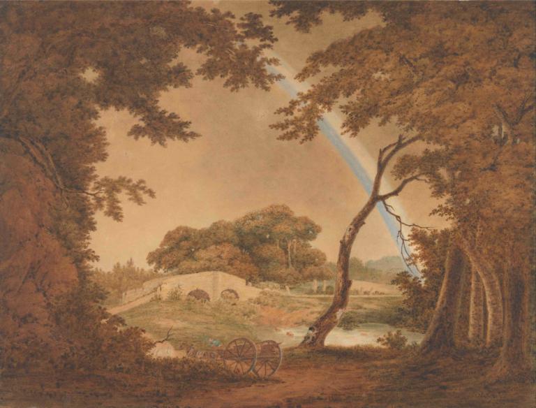 Landscape with Rainbow, View near Chesterfield,Landschap met regenboog, Uitzicht nabij Chesterfield