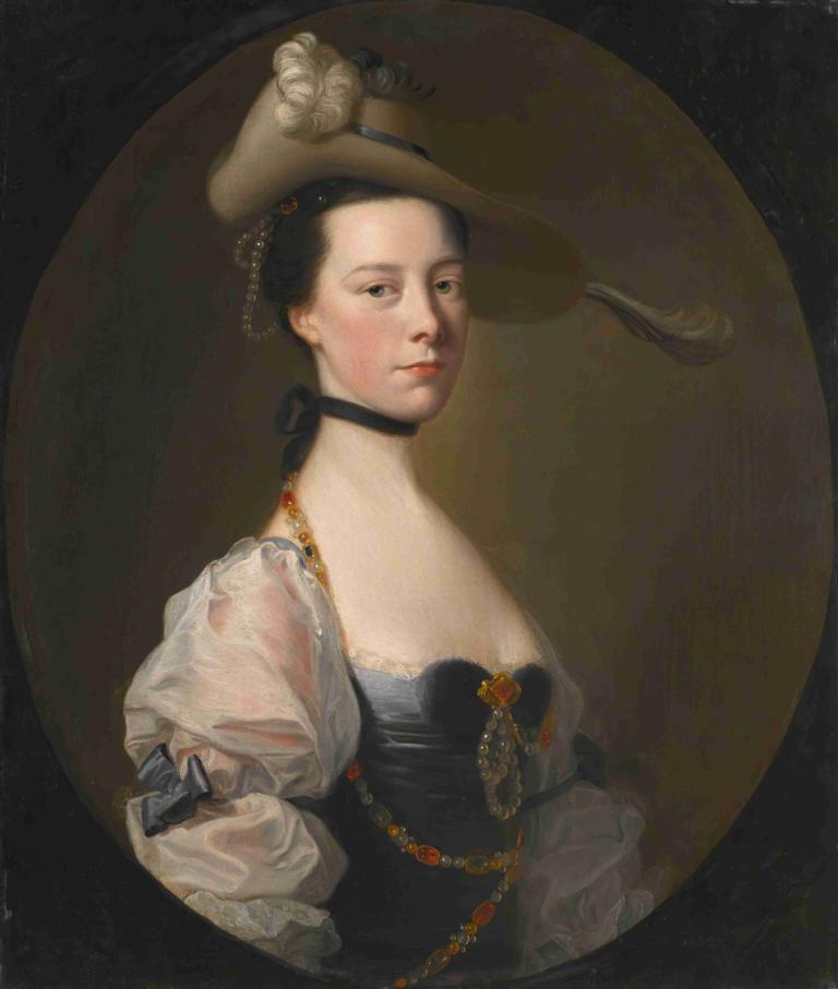 Portrait Of A Lady,Portræt Af En Dame,Joseph Wright of Derby,Joseph Wright fra Derby,Oliemaleri,Oliemaleri