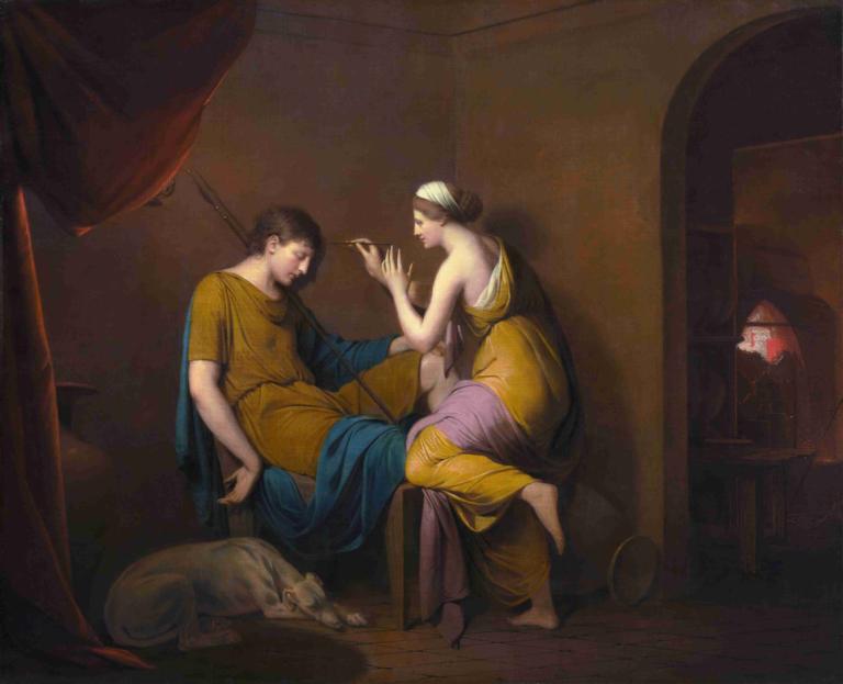 The Corinthian Maid,Den korintiske tjenestepige,Joseph Wright of Derby,Joseph Wright fra Derby,Oliemaleri