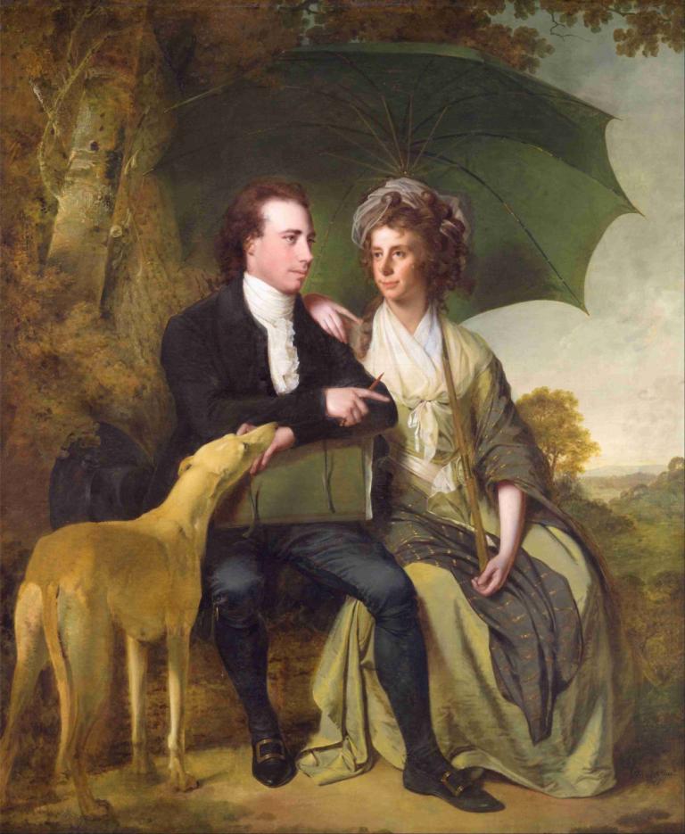 The Rev. And Mrs. Thomas Gisborne, Of Yoxhall Lodge, Leicestershire,Præsten og fru Thomas Gisborne