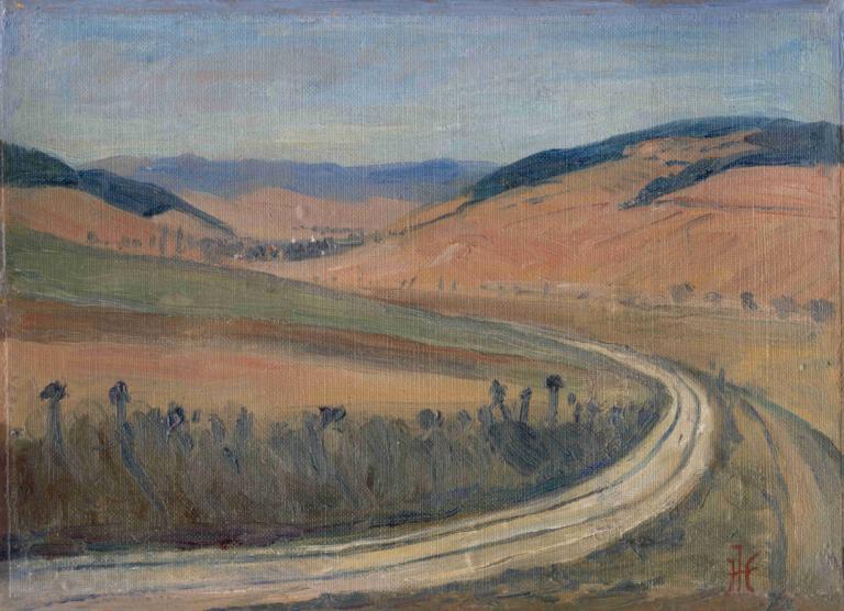 Study Of Spiš Landscape,Spiš Peyzaj Çalışması,Jozef Hanula,Yağlı boya,Yağlı boya, açık havada