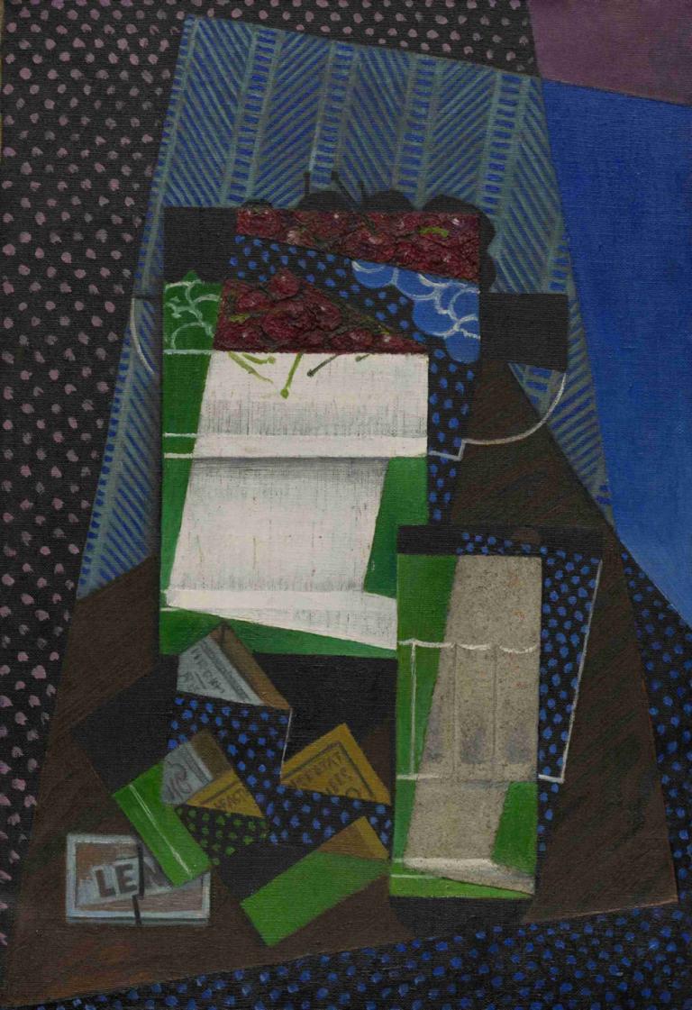 Cherries,Κεράσια,Juan Gris,Ελαιογραφία,Ελαιογραφία, όχι ανθρώπους, νεκρή φύση