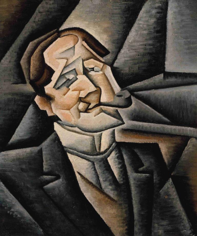 Juan Legua,Juan Gris,Ελαιογραφία,Ελαιογραφία, 1 αγόρι, ανδρική εστίαση, μονοφωνία, τρίχες προσώπου