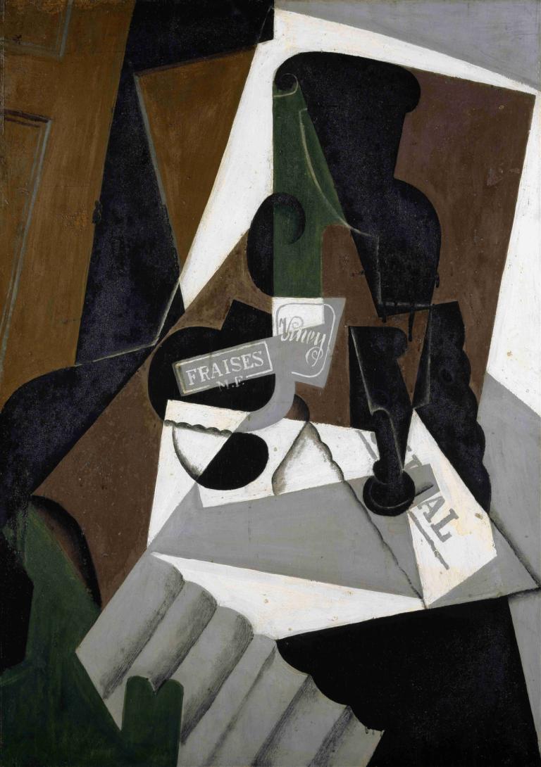 The Pot of Strawberry Jam,Krukan med jordgubbssylt,Juan Gris,Oljemålning,Oljemålning, inga människor