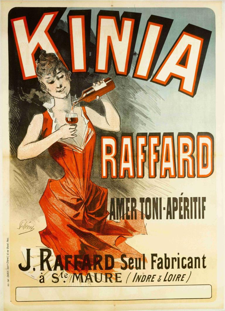 Kinia Raffard,Amer Toni-Aperitif,Kinia Raffard, Amer Toni-Aperitif,Jules Chéret,Illustration,Illustration