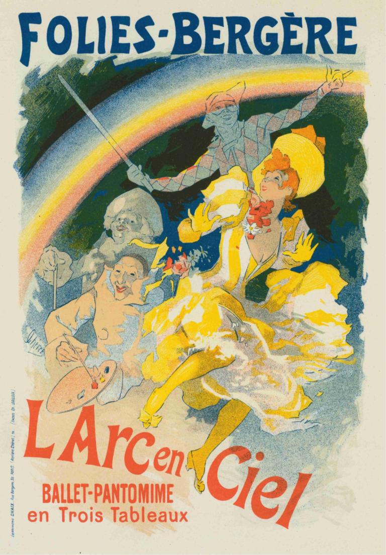 L'arc-En-Ciel,Regnbågen,Jules Chéret,Illustration,Illustration, retro konststil, parodi, flera pojkar