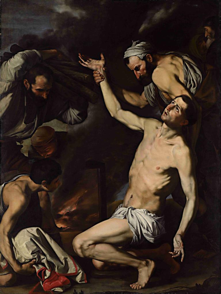 Martyrdom Of St Lawrence,Pyhän Laurentiuksen marttyyrius,Jusepe de Ribera,Öljymaalaus,Öljymaalaus