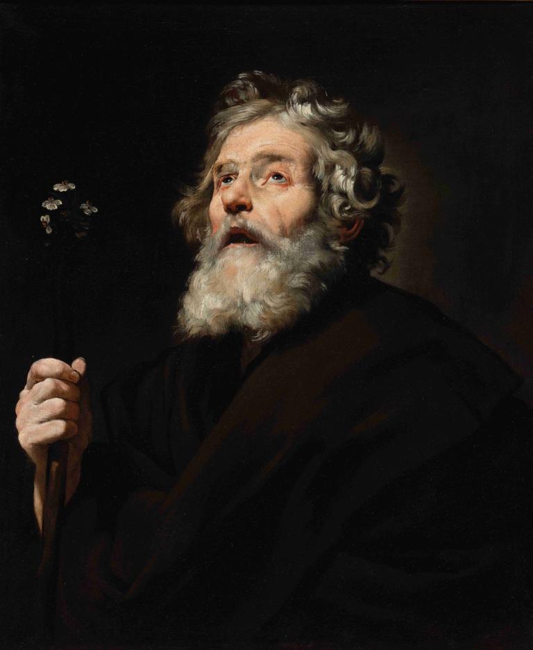 Saint Joseph,Jusepe de Ribera,Oljemålning,Oljemålning, solo, 1 pojke, gammal, manligt fokus, ansiktshår