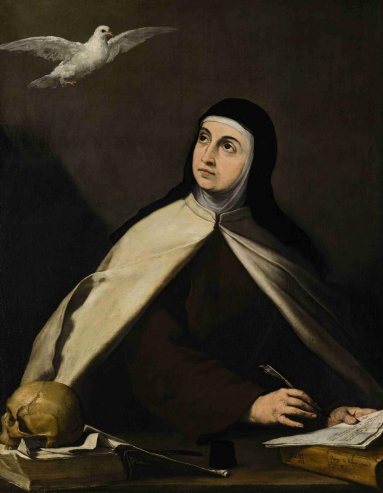 Saint Teresa of Avila,Sfânta Tereza de Avila,Jusepe de Ribera,Pictura in ulei,Pictura in ulei