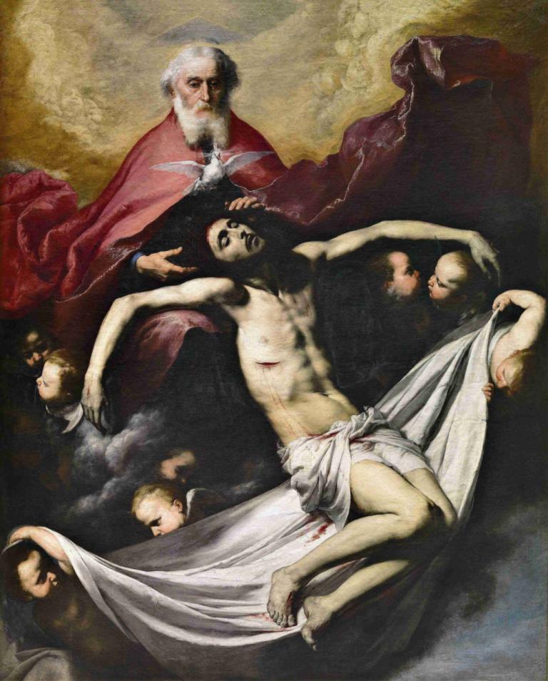 The Trinity,Treenigheten,Jusepe de Ribera,Oljemålning,Oljemålning, konstparodi, flera pojkar, realistisk