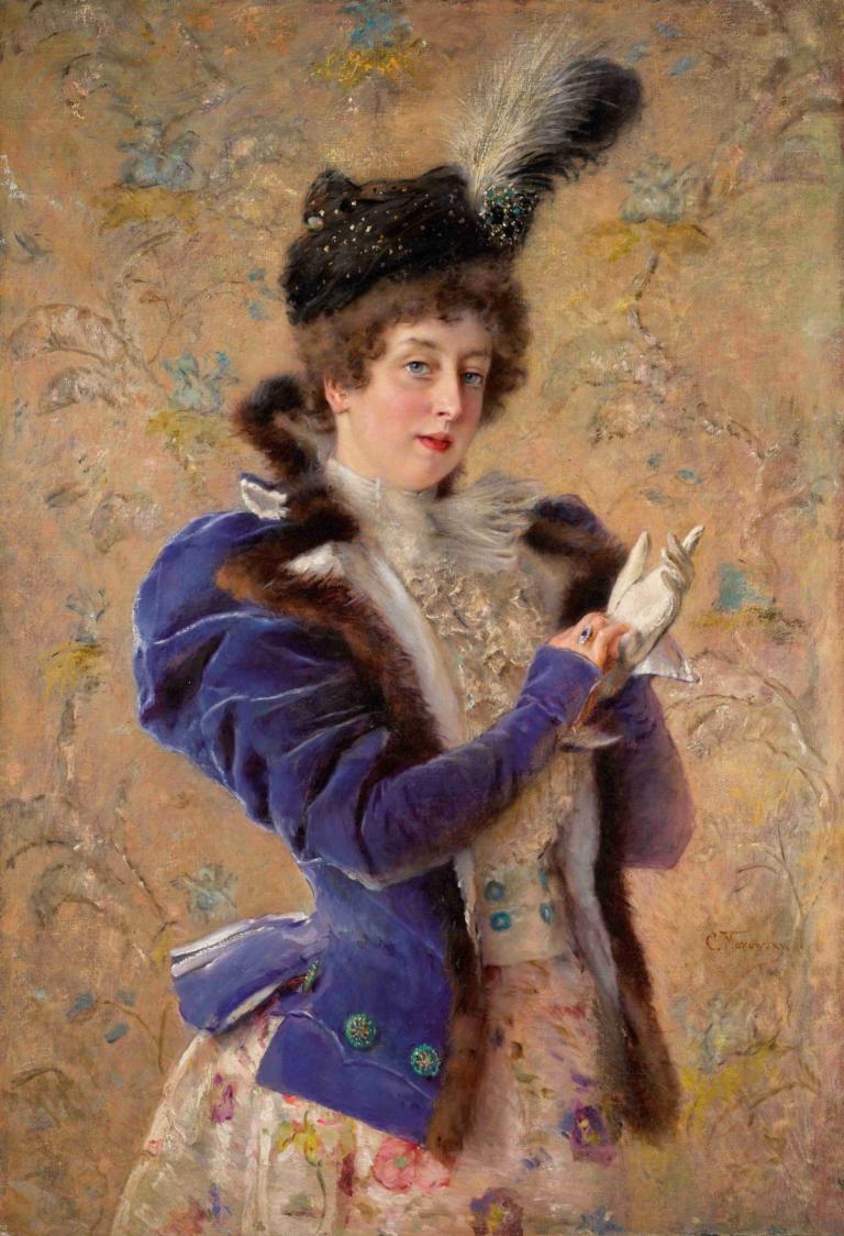 Portrait Of Maria Alexeevna Makovskaya,Портрет Марии Алексеевны Маковской,Konstantin Egorovich Makovsky