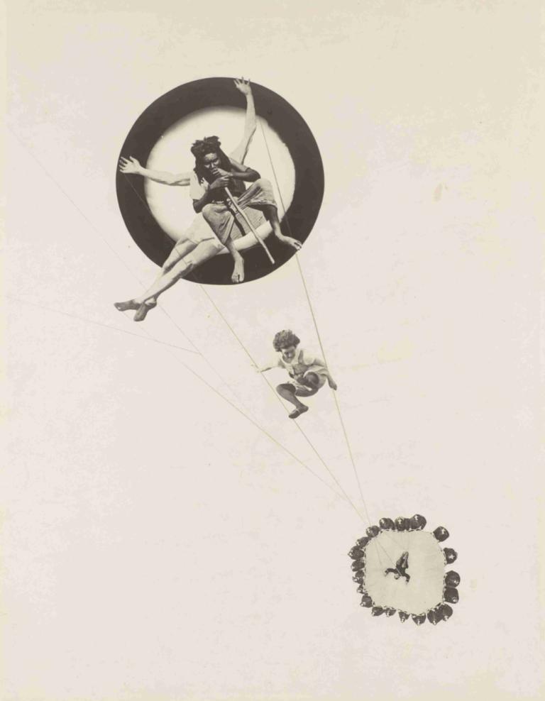 Behind the Back of the Gods,László Moholy-Nagy,Illustration,Illustration, monochrome, sitting