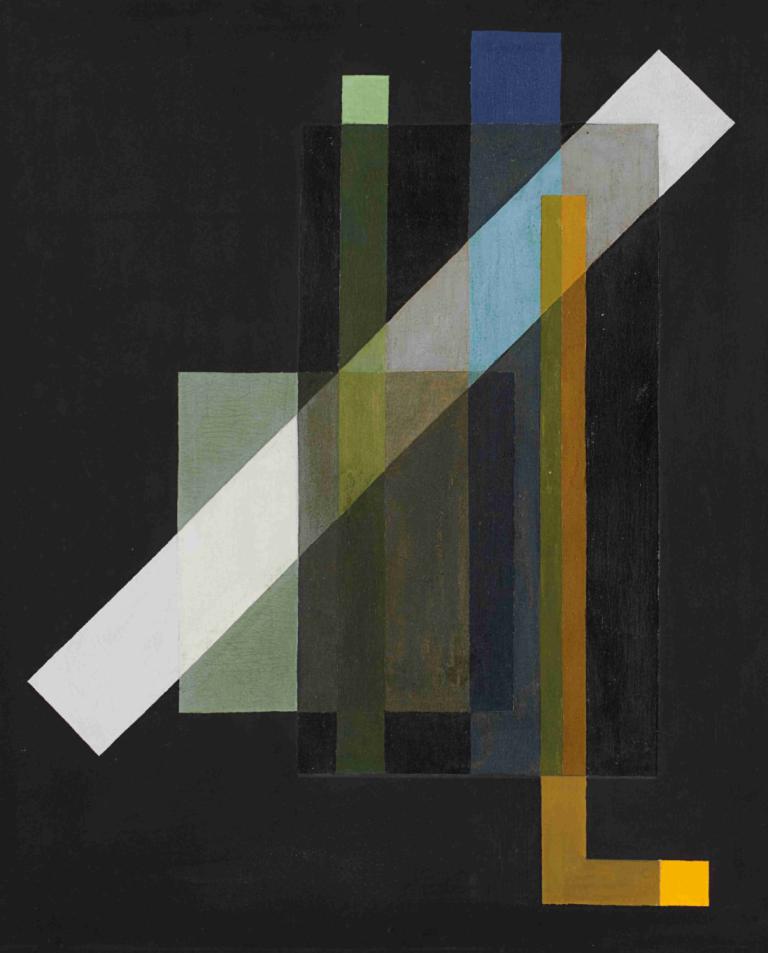 Construction,László Moholy-Nagy,Illustration,Illustration, black background, no humans, abstract