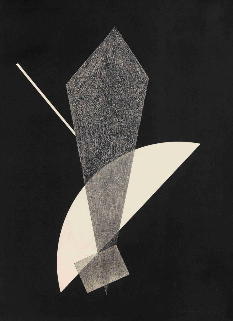 Konstruktion V,László Moholy-Nagy,Illustration,Illustration, ingen mennesker, enkel baggrund, stilleben