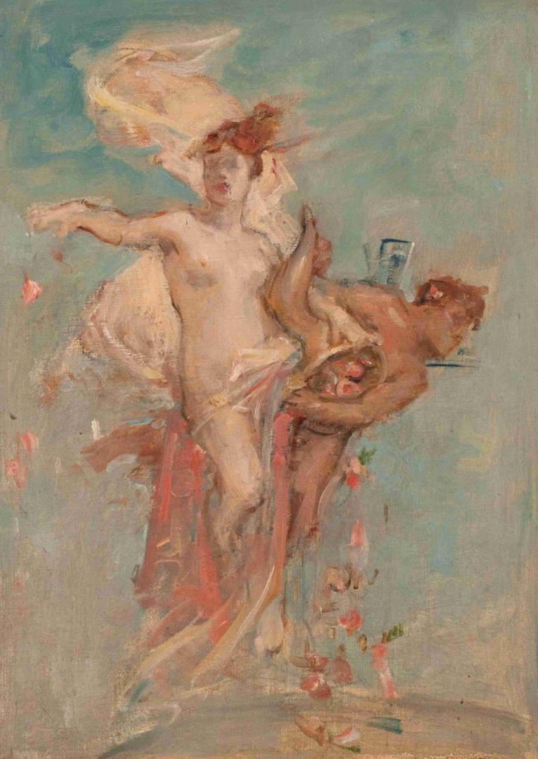 L'Abondance,Léon François Comerre,Pittura ad olio,Pittura ad olio, Parodia delle belle arti, 1 ragazza