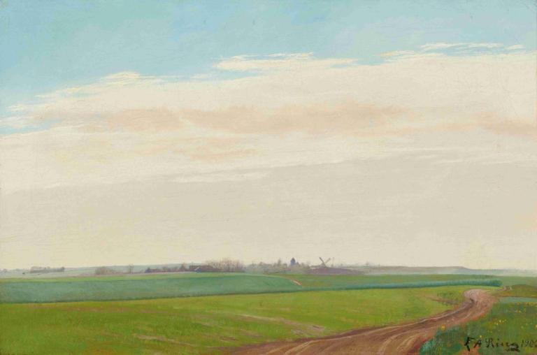 Sommerlandskab, Baldersbrønde (Summer Landscape, Baldersbronde),Paysage d'été, Baldersbrønde (Paysage d'été