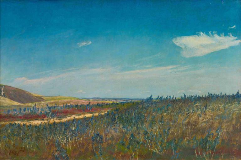 View Near Karrebaeksminde In North Zealand,L.A. Ring,Oil Painting,Oil Painting, scenery, sky, outdoors