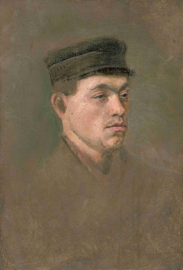 Head Study of a Craftsboy,Исследование головы ремесленника,Ladislav Mednyánszky,Ладислав Меднянский