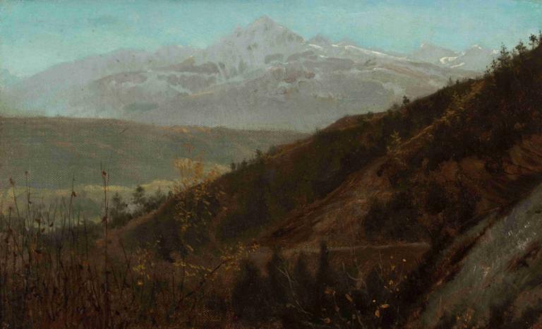 Mountain landscape,Berglandschaft,Lawrence Alma-Tadema,Ölgemälde,Ölgemälde, Landschaft, draußen