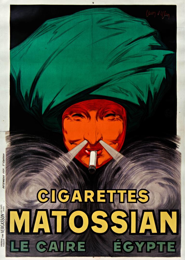 Cigarettes Matossian - Le Caire, Egypte,Cigaretter Matossian - Kairo, Egypten,Leonetto Cappiello,Illustration