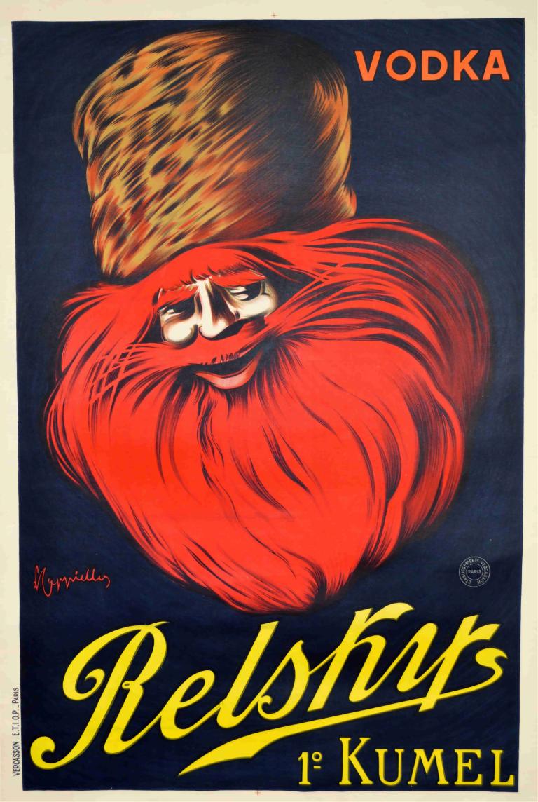 Relsky’S Vodka,Relsky's Wodka,Leonetto Cappiello,Abbildung,Abbildung, Solo, Parodie, 1Junge