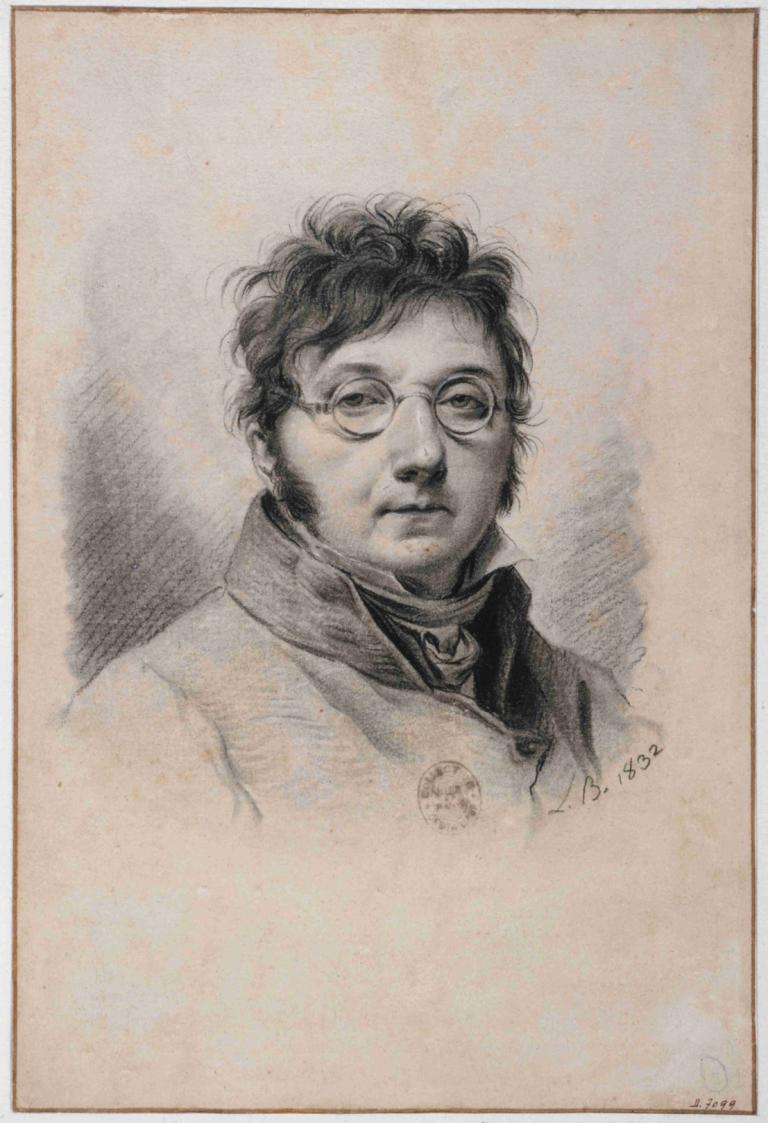 Portrait de Boilly par lui-même,Porträt von Boilly von sich selbst,Louis Léopold Boilly,Kupferstich