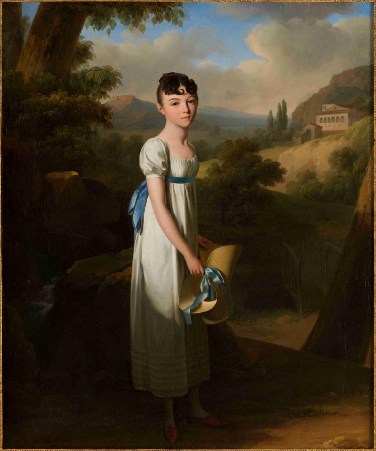 Portrait de Mademoiselle Athénaïs d'Albenas,Retrato de Mademoiselle Athénaïs d'Albenas,Louis Léopold Boilly